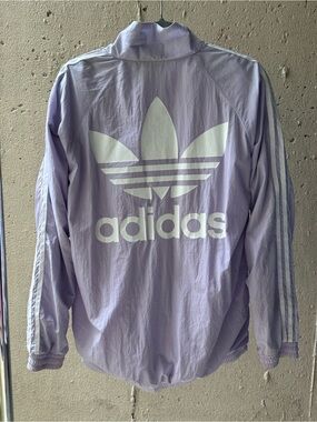 Adidas Windbreaker Jacket in Light Lavender/Purple